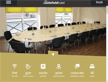 Tablet Screenshot of castlefield-hotel.co.uk